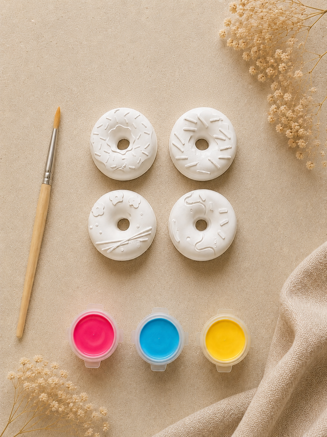 Paint Your Own Donut Masterpiece Plaster Kit