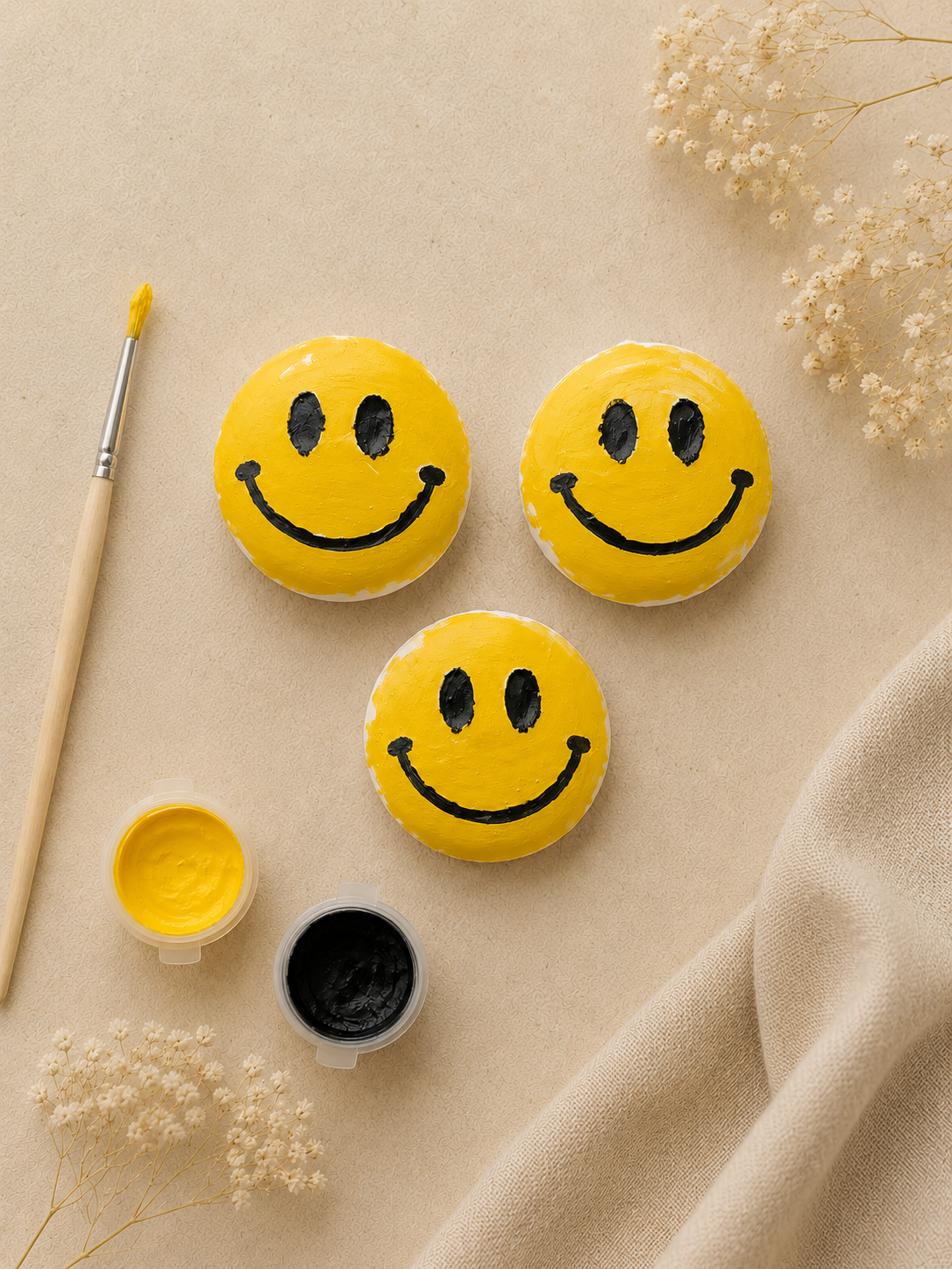 Paint Your Own Smiley Face Plaster Kit