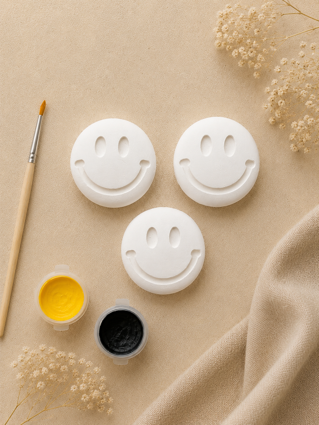 Paint Your Own Smiley Face Plaster Kit
