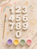 0–10 Number Paint Your Own Plaster Kit | Educational Kids Craft Set