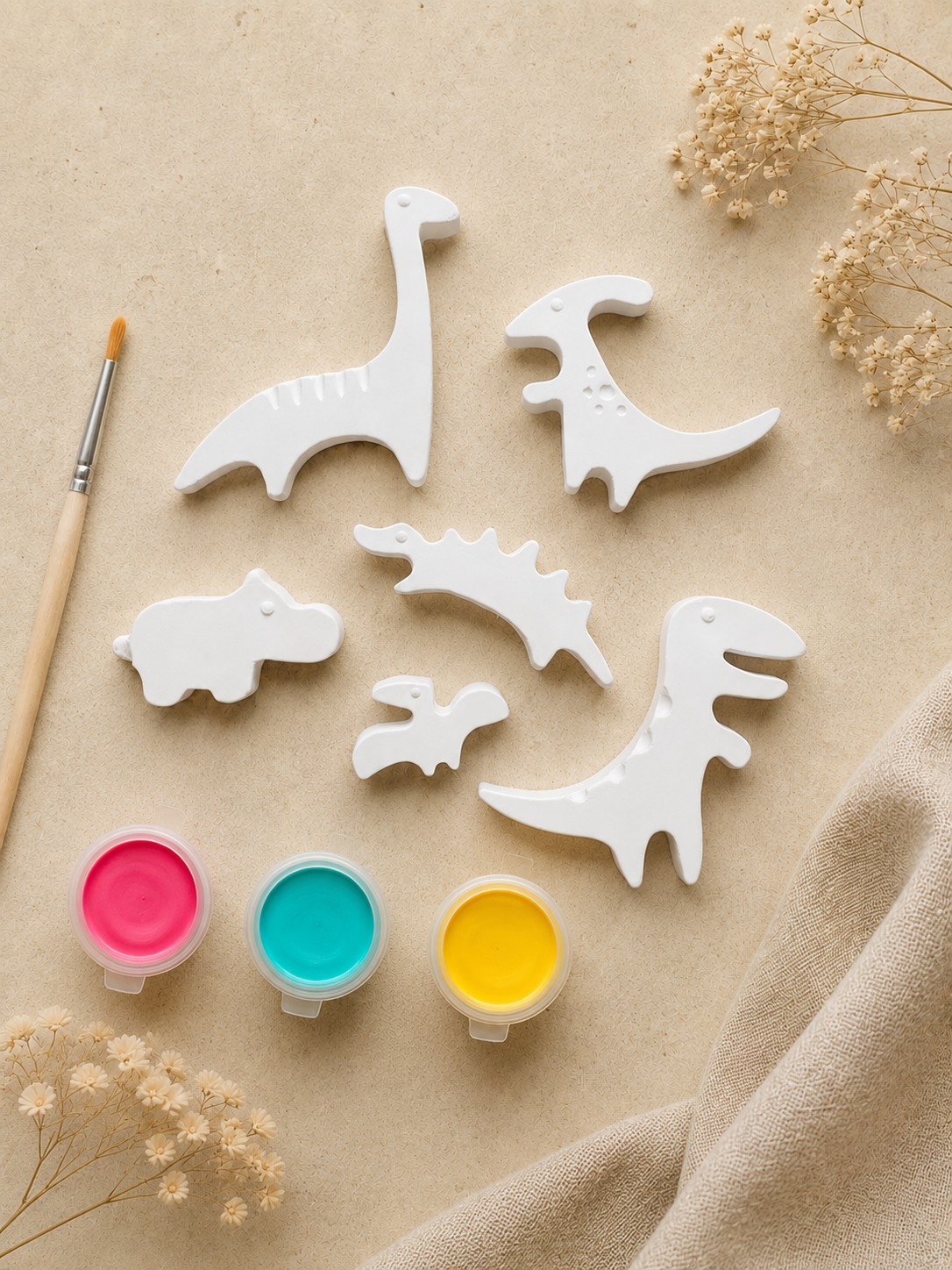 Paint Your Own Dino Buddies