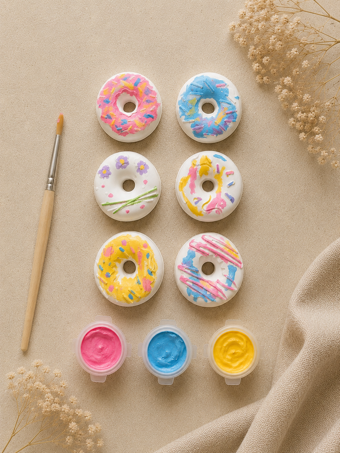 Paint Your Own Donut Masterpiece Plaster Kit